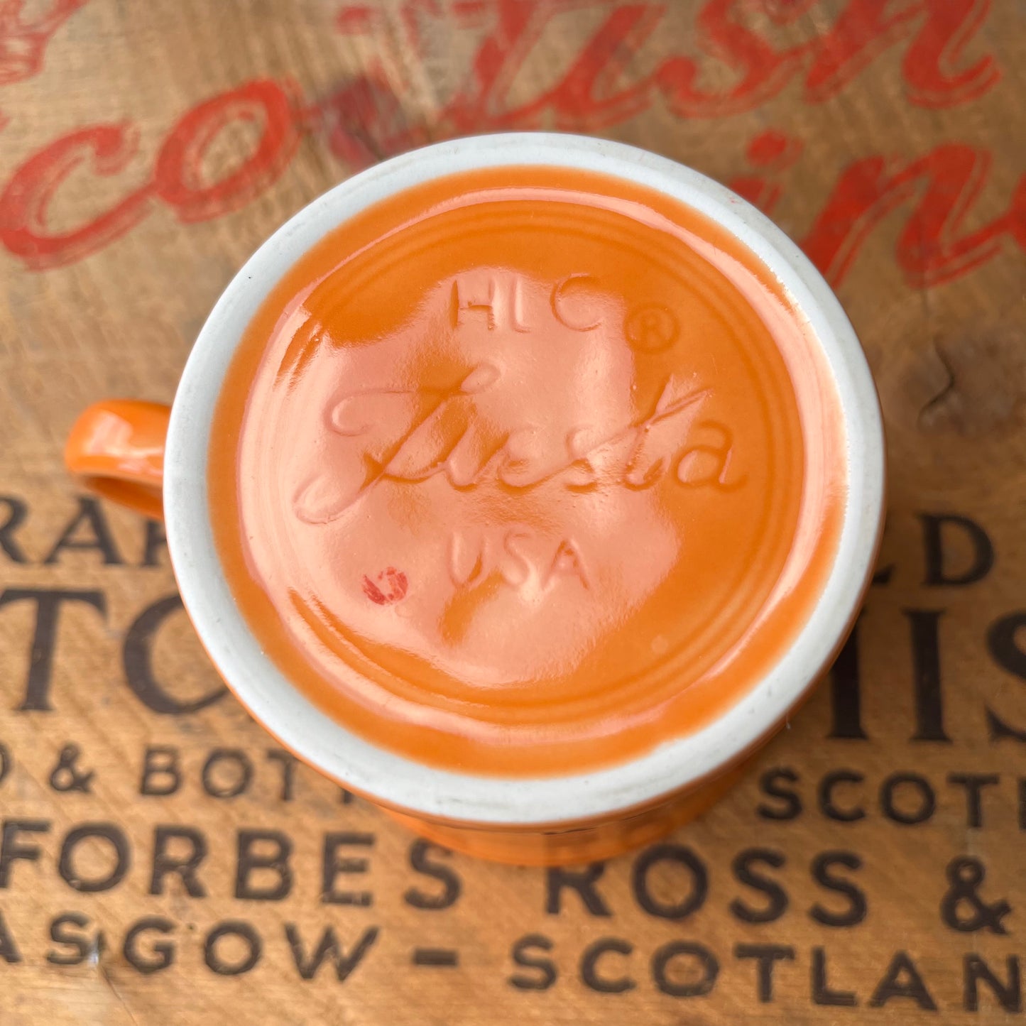 【USA vintage】Fiesta Mug Cup Orange