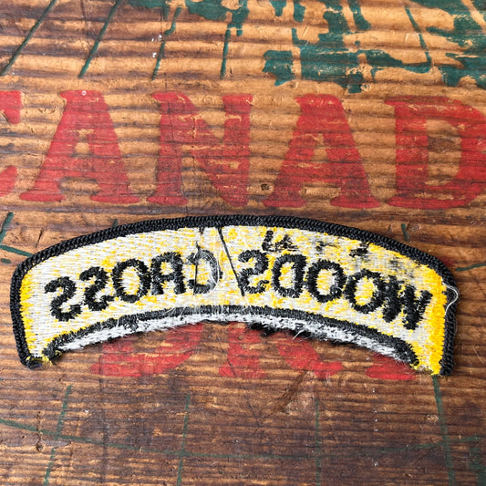【USA vintage】ワッペン WOODS CROSS