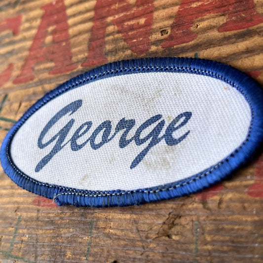 【USA vintage】Name Tag Patch George