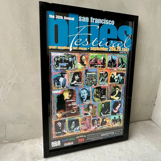 【USA vintage】San Francisco Blues Festival Art Work