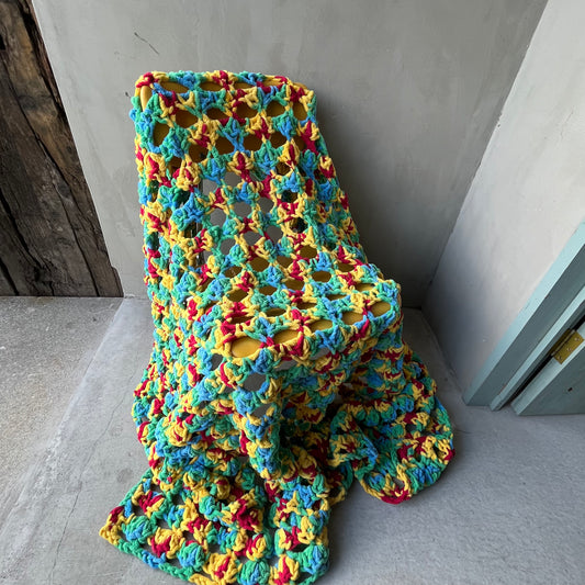 【USA vintage】Granny Blanket chunky knit
