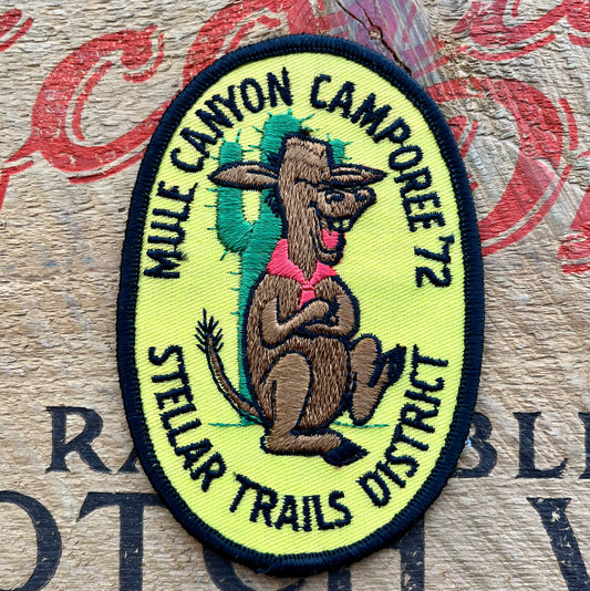 【USA vintage】Boy Scout Patch Mule Canyon Camporee