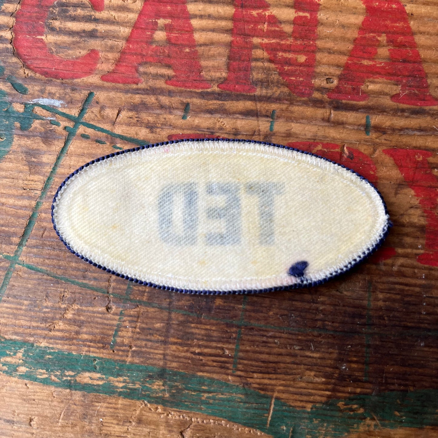 【USA vintage】Name Tag Patch TED
