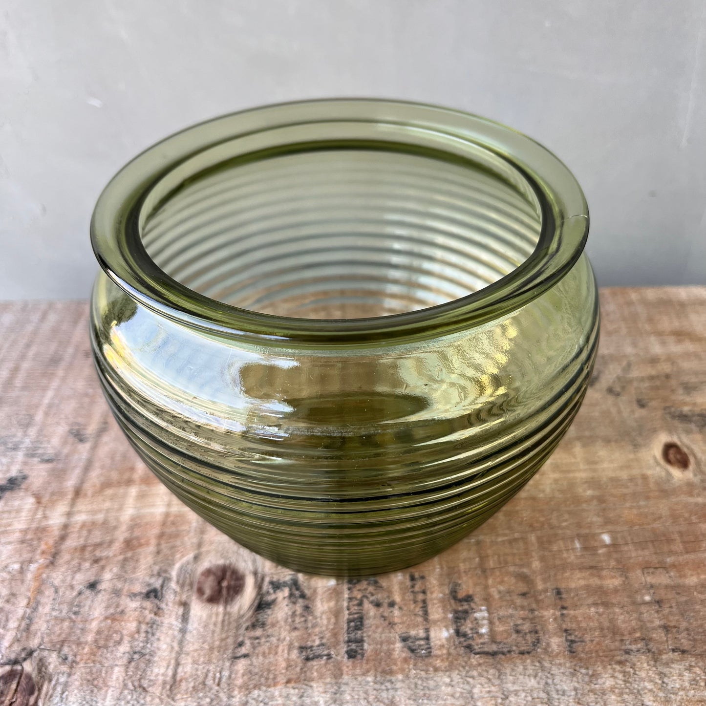 【USA vintage】GLASS DIVISION VASE