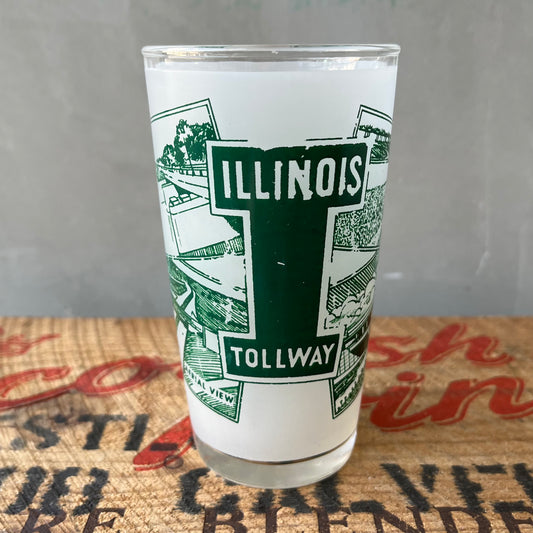 【USA vintage】Illinois Tollway Glass
