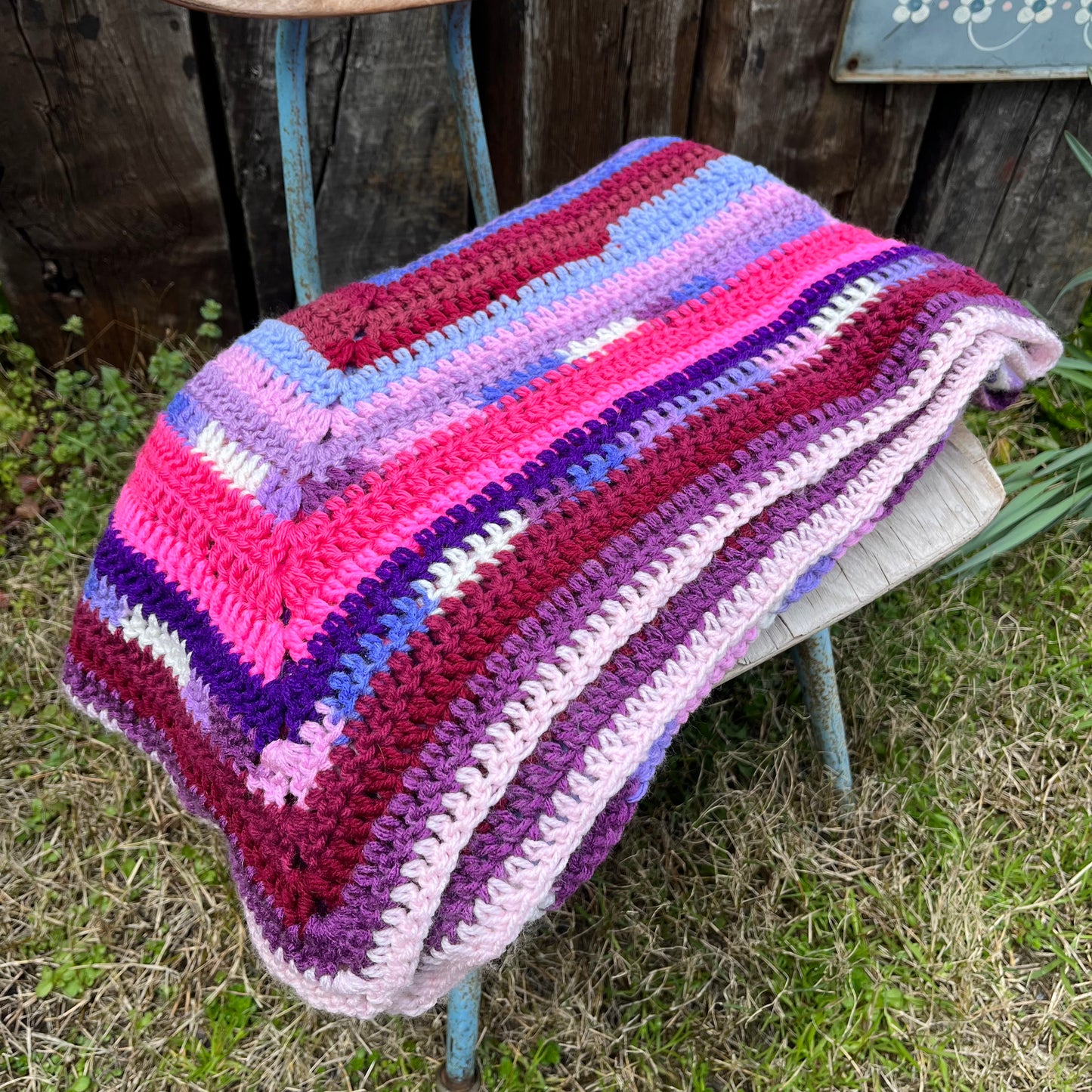 【USA vintage】Granny Blanket Granny Square