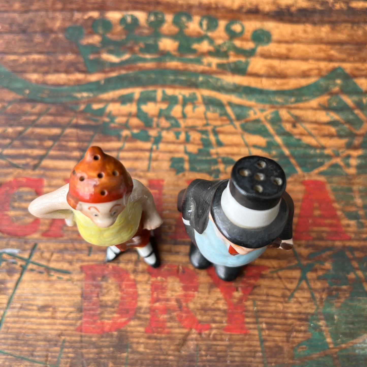 【50s USA vintage】Maggie & Jiggs Salt and Pepper