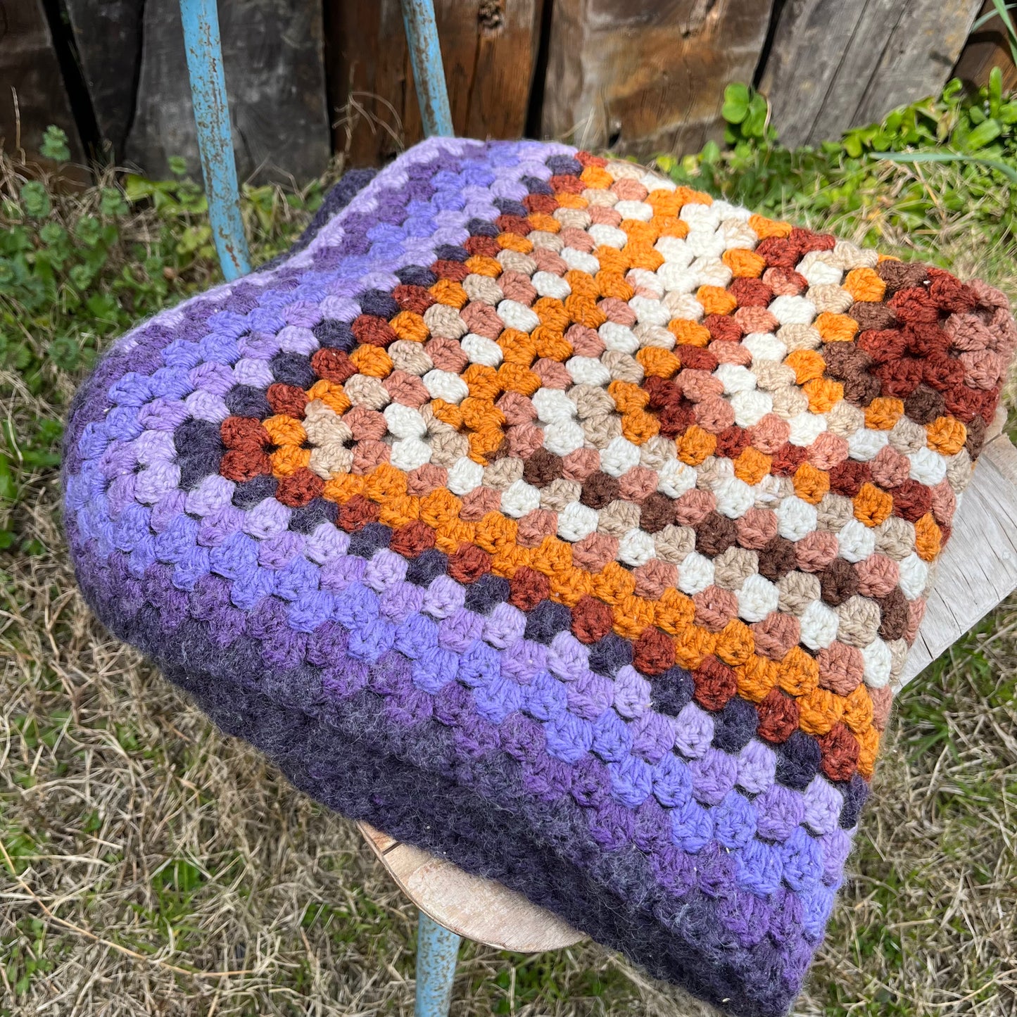 【USA vintage】Granny Blanket Square