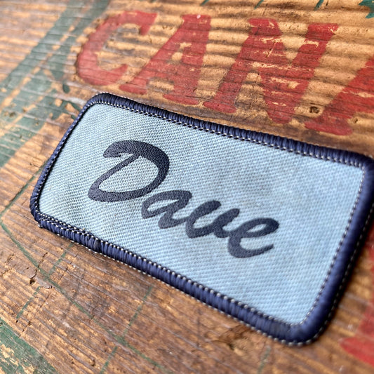 【USA vintage】Name Tag Patch Dave