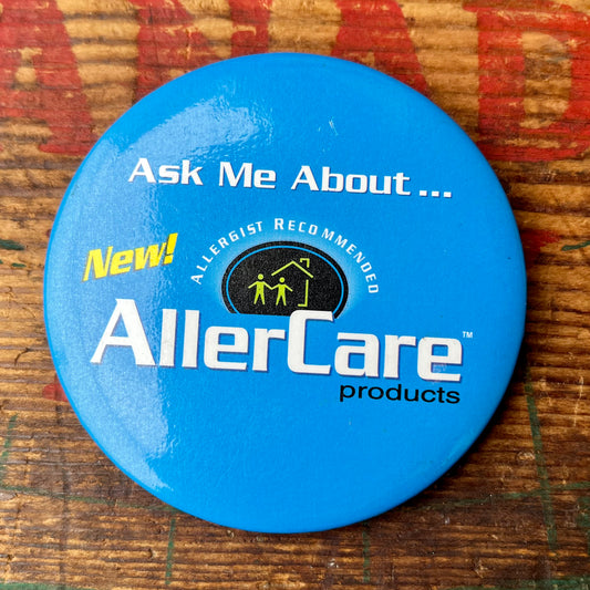 【USA vintage】缶バッジ AllerCare