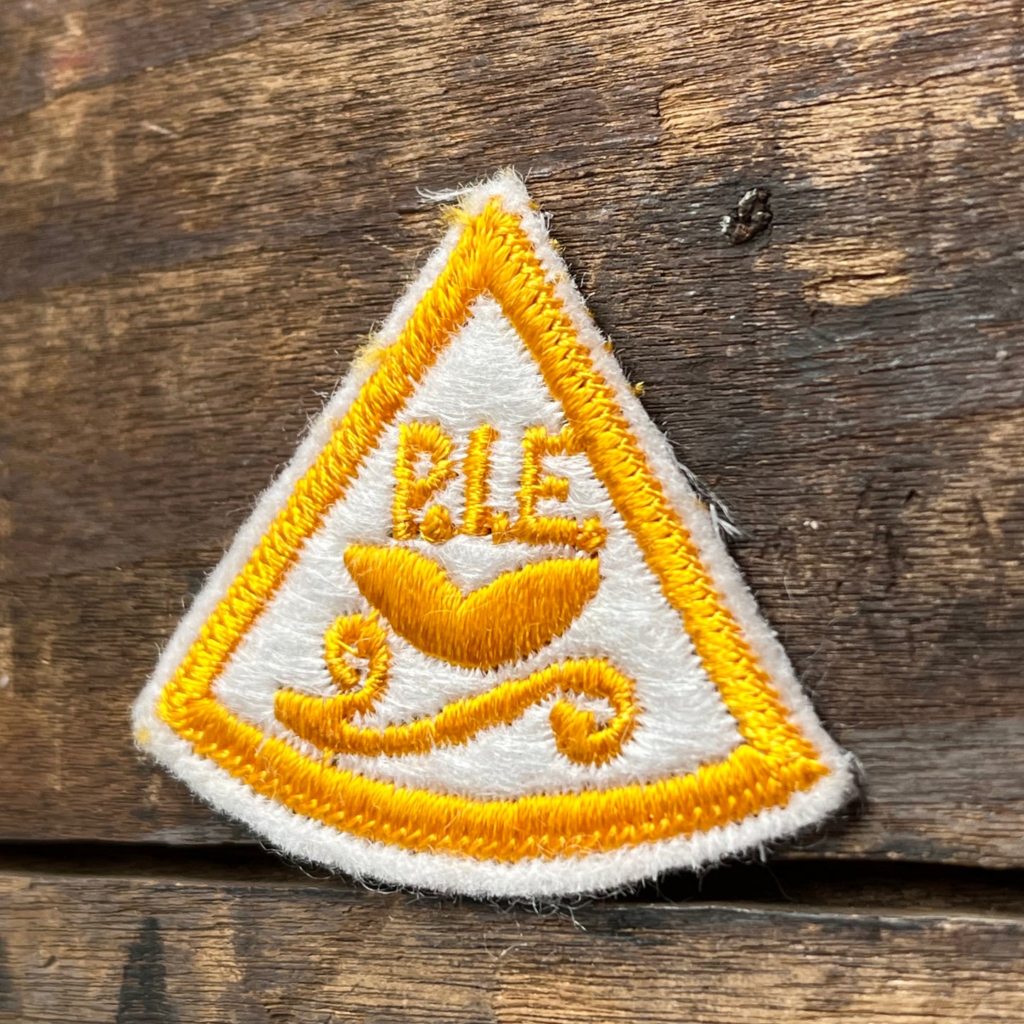 【USA vintage】ワッペン P.I.E.