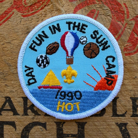 【USA vintage】Boy Scout Patch FUN IN THE SUN DAY CAMP