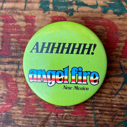 【USA vintage】angel fire New Mexico 缶バッジ