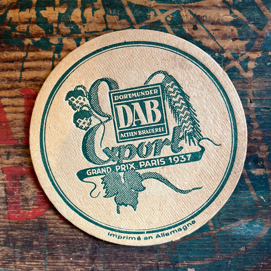 【USA vintage】Paper Coaster DAB Grand Prix Paris 1937