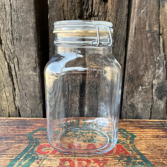 【Italy vintage】Bormioli Rocco Fido ガラスジャー