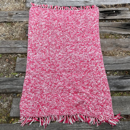 【USA vintage】Granny Blanket pink × white