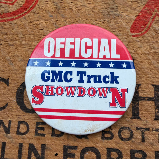 【USA vintage】GMC Truck SHOWDOWN 缶バッジ