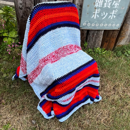 【USA vintage】granny blanket winter color