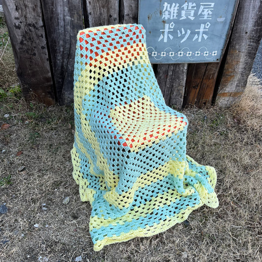 【USA vintage】Granny Blanket Pastel color
