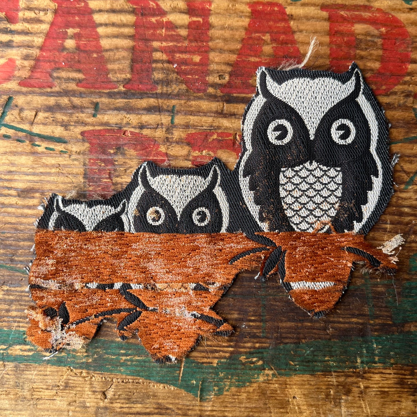 【USA vintage】ワッペン 3 Owls