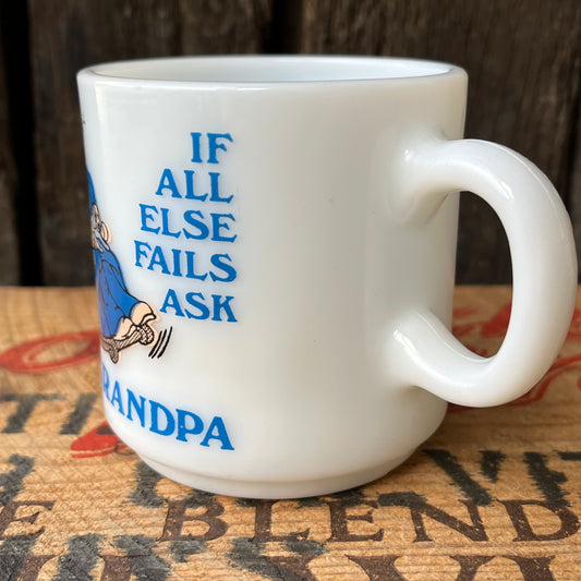 【USA vintage】Hazel Atlas Grandpa Mug Cup