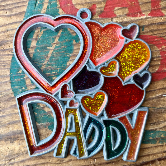 【USA vintage】stained glass DADDY