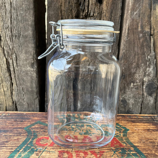 【Italy vintage】Bormioli Rocco Fido ガラスジャー