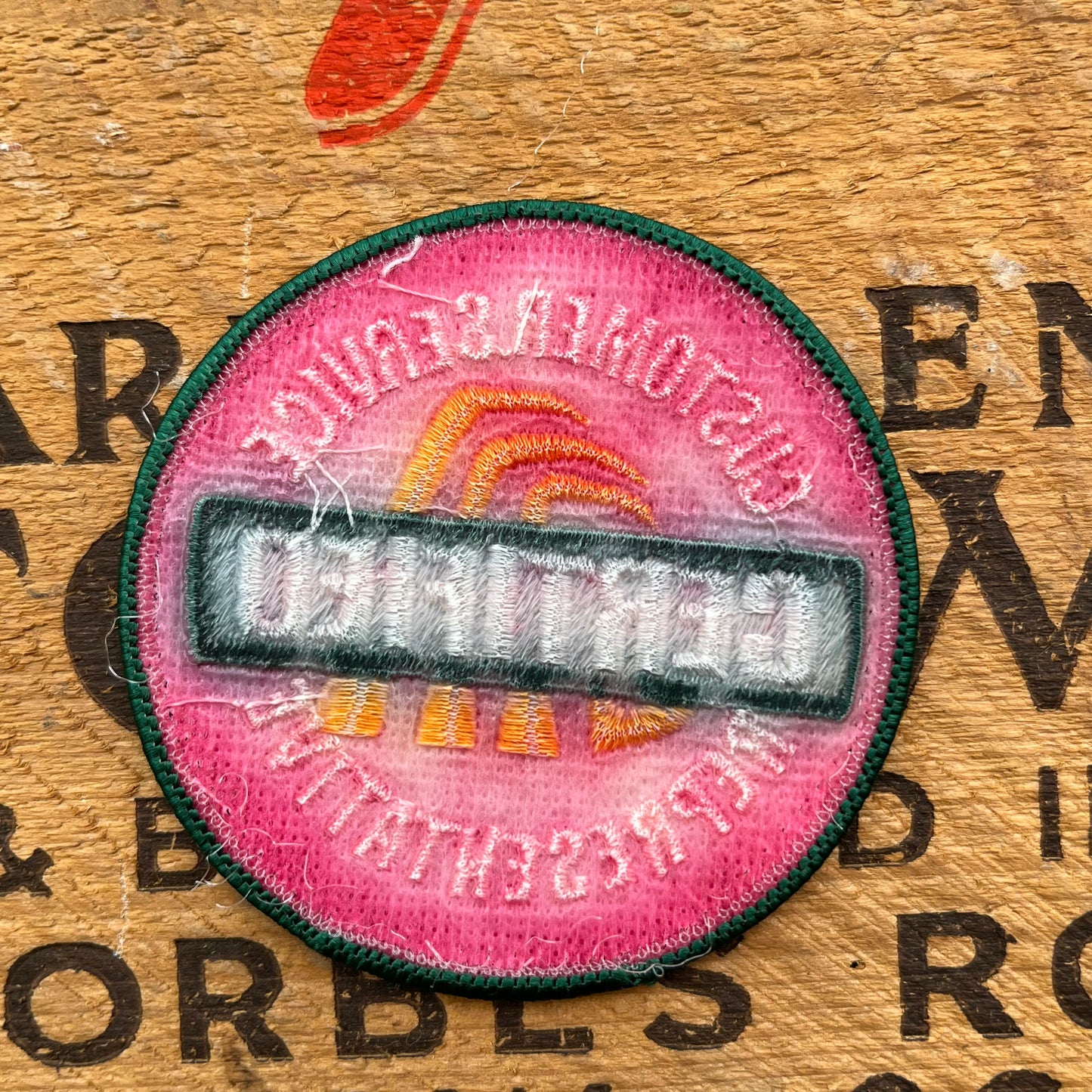 【USA vintage】Customer Service Certified Patch
