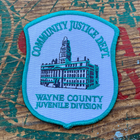 【USA vintage】ワッペン COMMUNITY JUSTICE DEPT.
