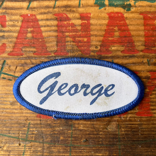 【USA vintage】Name Tag Patch George