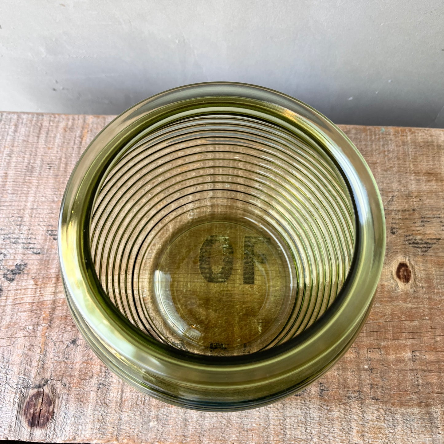 【USA vintage】GLASS DIVISION VASE