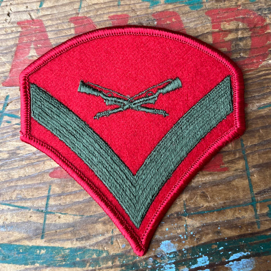 【USA vintage】ワッペン US MARINE CORPS LANCE CORPORAL