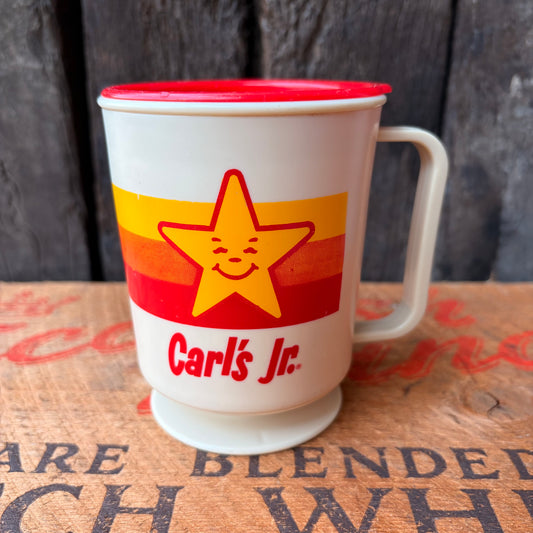 【USA vintage】Carl's Jr. Star Logo Plastic Mug