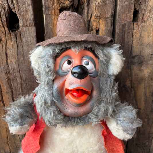 【1970s USA vintage】California Stuffed Toys Disney Big Al Rubber Face Plush Doll
