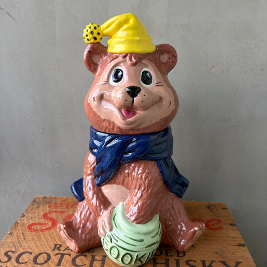【’78 USA vintage】Teddy Bear Cookie Jar