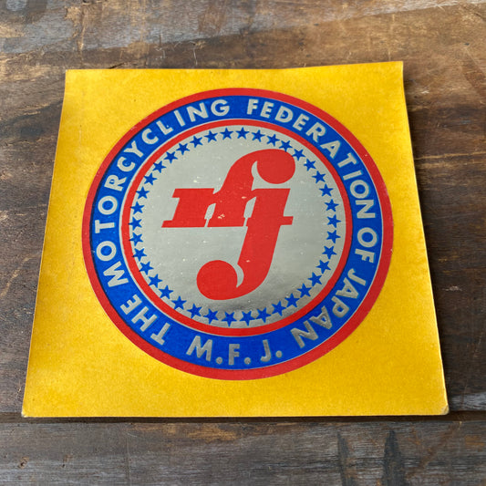 【vintage】 MFJ FEDERATION OF JAPAN ステッカー