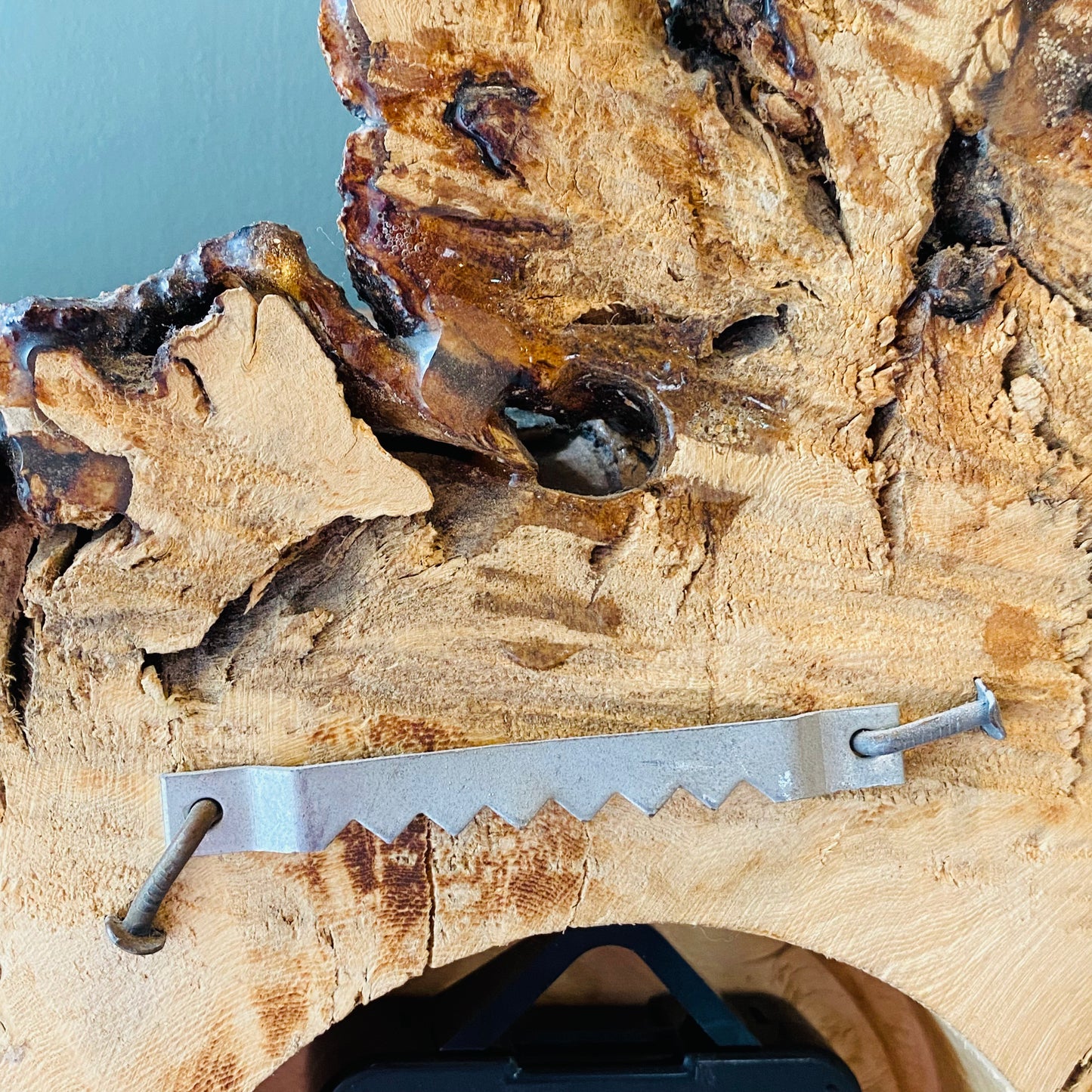 【USA vintage】wood wall clock 掛け時計