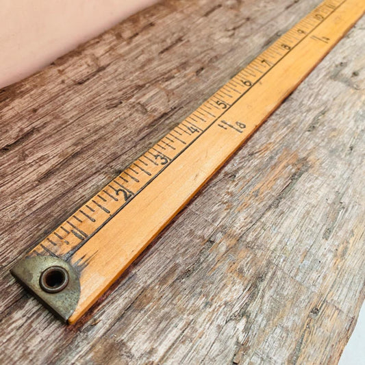 【USA vintage】木製 スケール ルーラー ものさし 2
