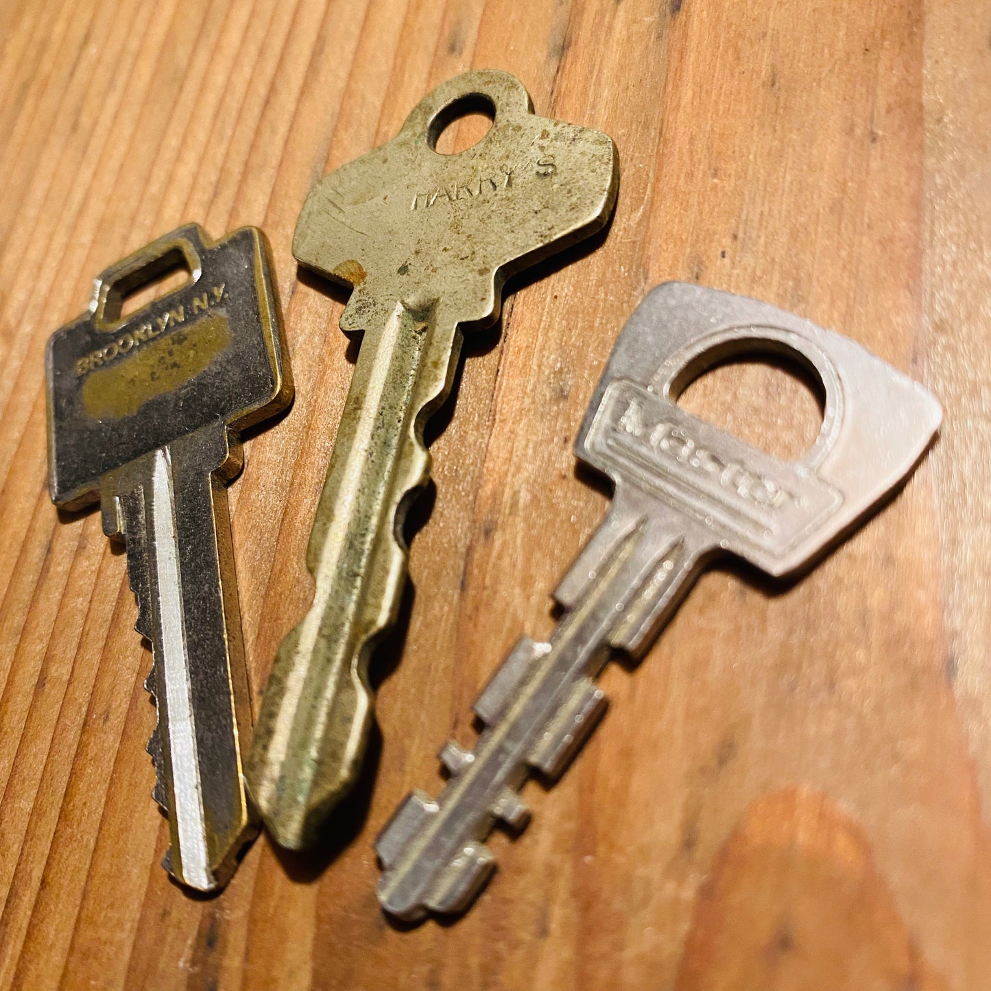 USA アメリカ ビンテージ 雑貨 鍵 3本セット キー アンティーク ①