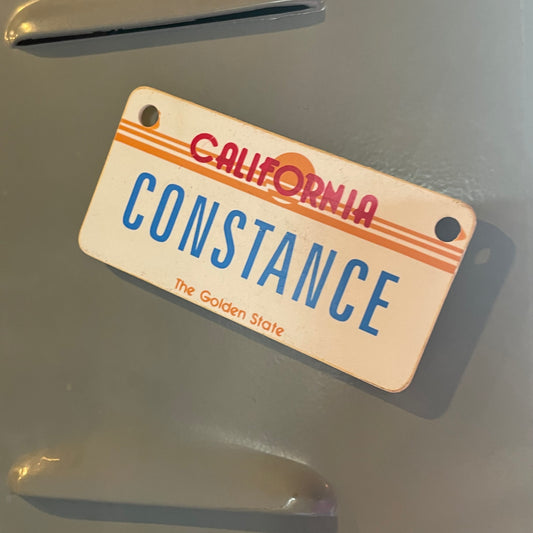 【1980’s USA vintage】ネームプレート マグネット CONSTANCE コンスタンス