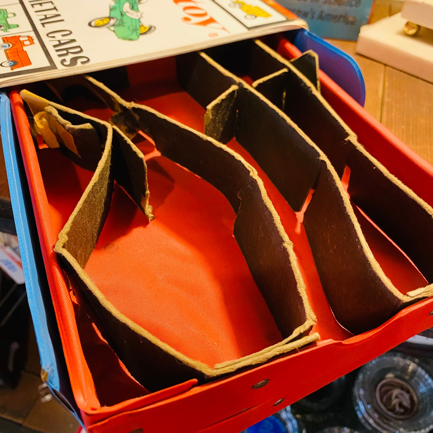【1967 USA vintage】tootsietoy 15 METAL CARS Car Case