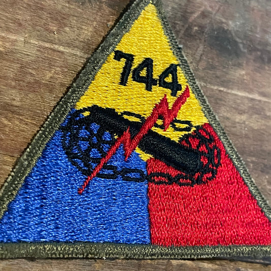 【USA vintage】ワッペン アメリカ軍 第744 機甲師団