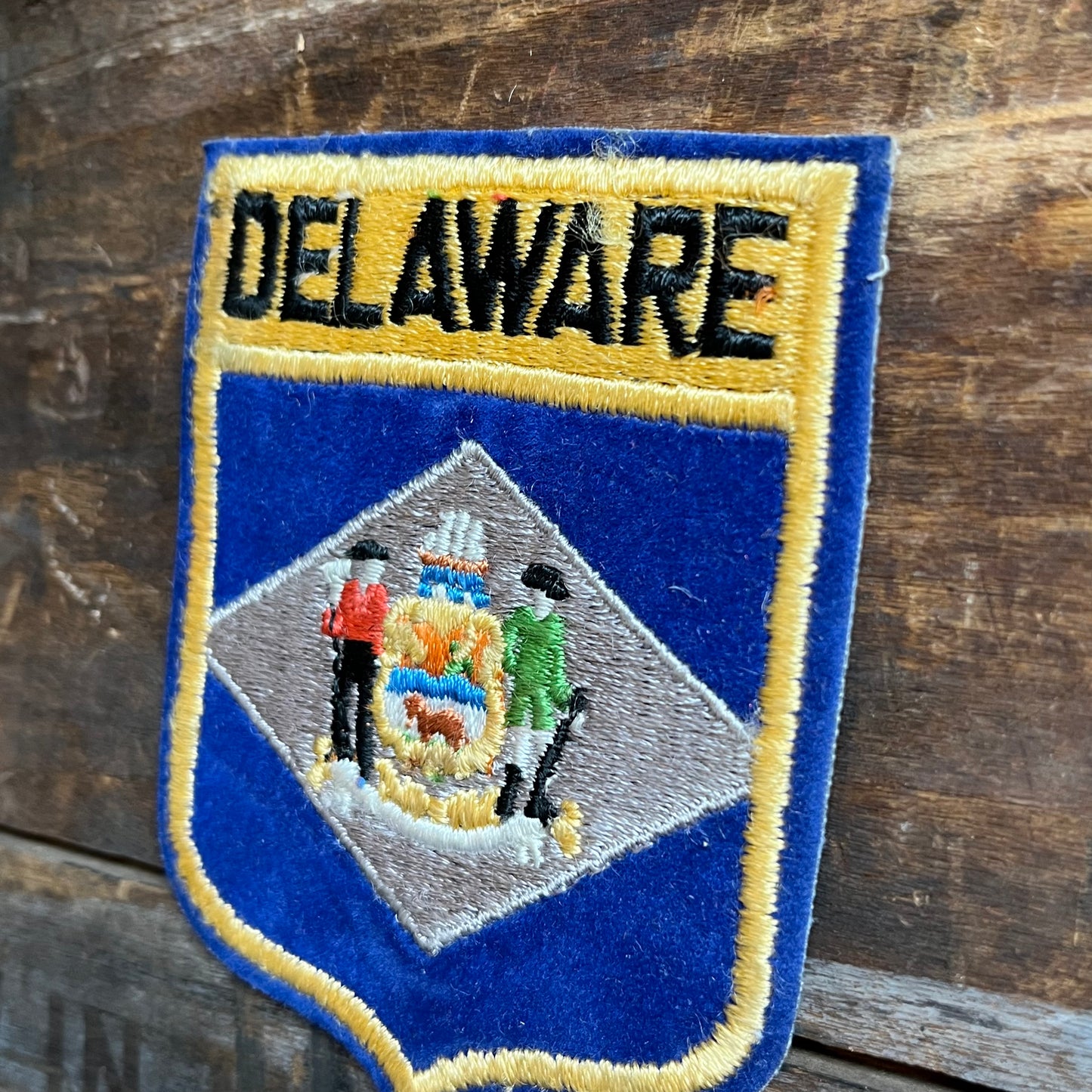 【USA vintage】ワッペン DELAWARE デラウェア