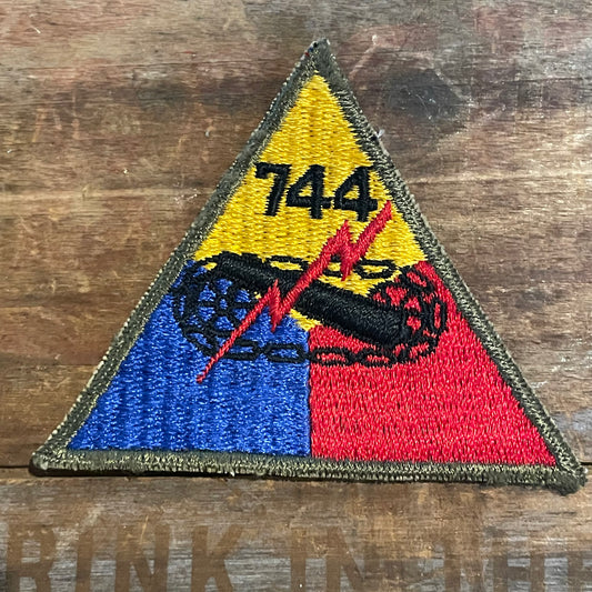 【USA vintage】ワッペン アメリカ軍 第744 機甲師団