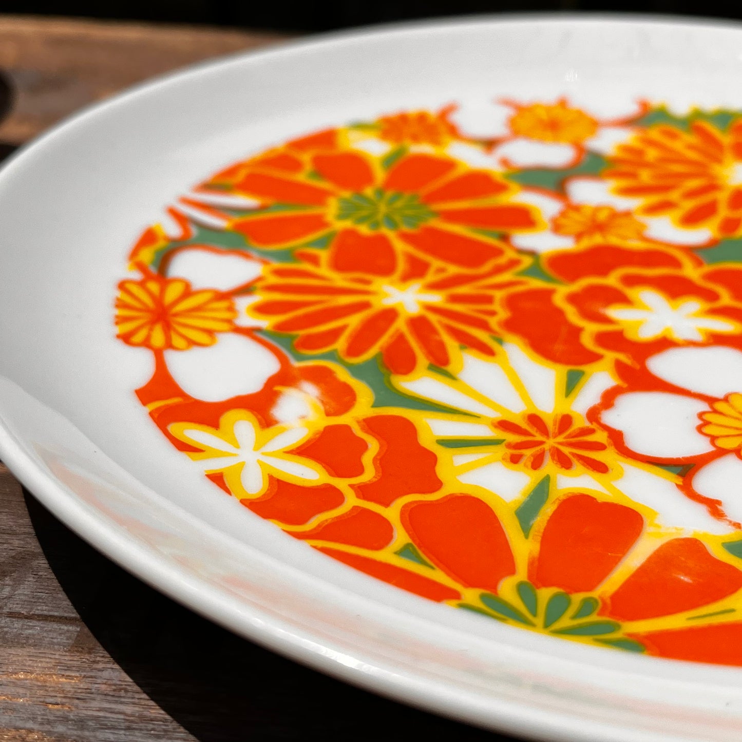 【USA vintage】花柄プレート