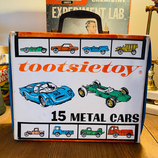 【1967 USA vintage】tootsietoy 15 METAL CARS Car Case