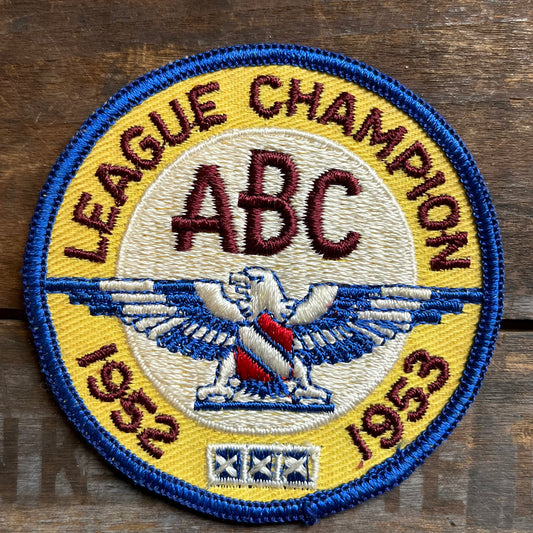 【USA vintage】ワッペン 80s ABCリーグ チャンピオン ボウリング