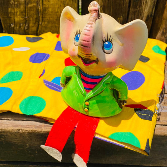 【JAPAN vintage】THRIFCO JAPAN ゾウ コインバンク