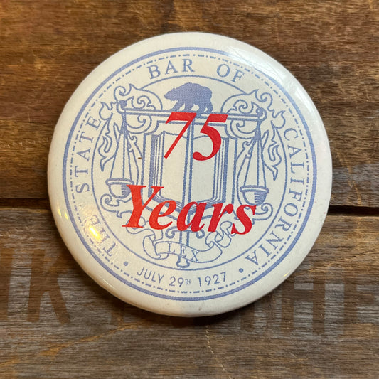 【USA vintage】缶バッジ カリフォルニア州弁護士会