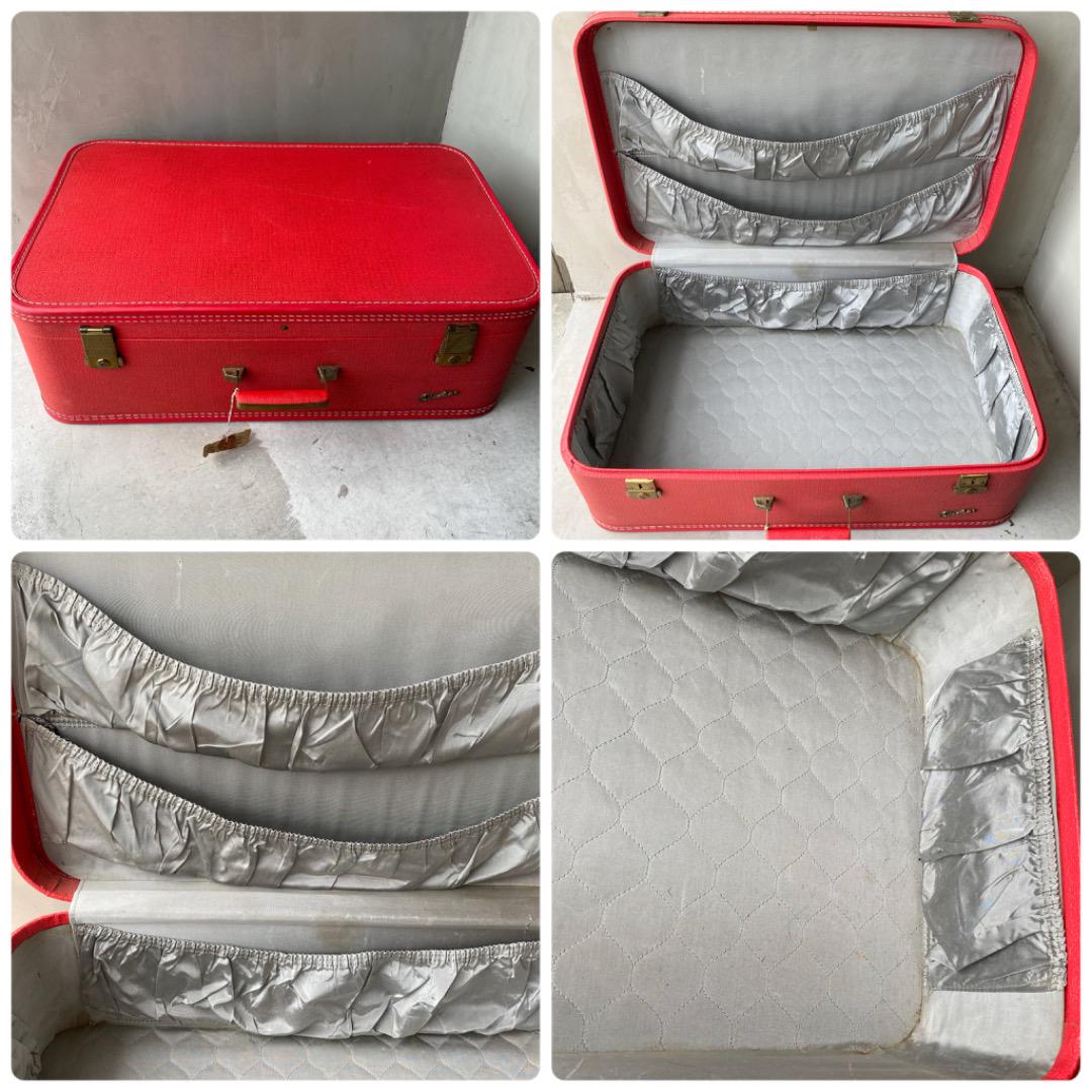 【USA vintage】Star line ビンテージ スーツケース レッド